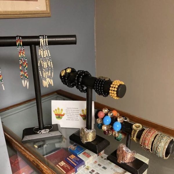 African beaded bracelets and necklaces